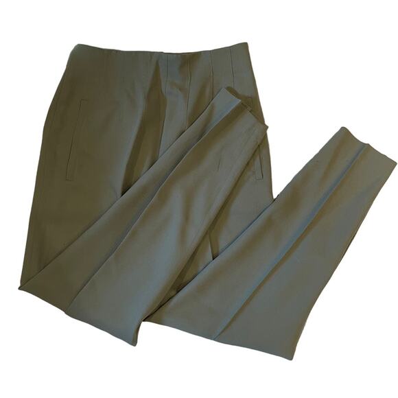 Vintage 1950's Crisca Wool Slacks Womens Size 8 Green Pants Made In West Germany - Picture 1 of 9